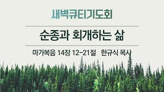 기쁜교회[새벽큐티기도회] 순종과 회개하는 삶 | 막 14:12-21 | 한규식 목사 | 2024년 2월 12일