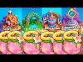 5 Pink Bags Sweetie Land, Cozy Swamp, Potion Shop, Flamepuff Cliffs | Family Island | Oct 2024