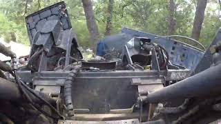 Using my skid steer and grapple to clear out abandoned homeless camp!!