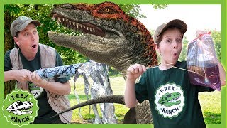 Dinosaurs & Science! DIY Leak Proof Bag Experiment & Raptor Dinosaur for Kids Educational Video