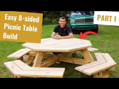 Build an Octagon Picnic Table Part 1 Build an Octagon Picnic Table Part 1