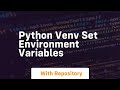 python venv set environment variables