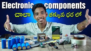 Unboxing Of Electronic Components In Telugu | Telugu Expriments | MakerBazar