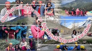 Episide 2.River Rafting Experience| Manali Trip  #travel #riverrafting #airhostess #snow