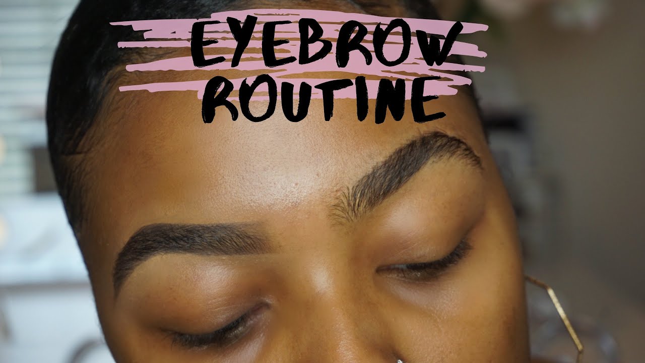 The Quickest And Easiest Eyebrow Routine | How I Fill In My Thick Brows ...