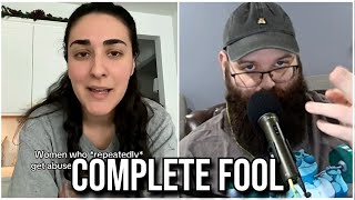 Abuse justifier stuffs her foot into her mouth