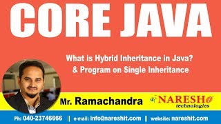 Core Java Tutorial | What is Hybrid inheritance in Java? & Program on single inheritance