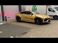 lamborghini urus gold wraps