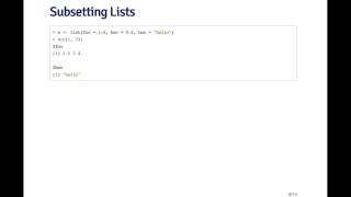 Subsetting Lists HD 720p