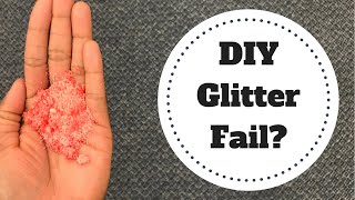 Attempting to Make Eco-Friendly Glitter