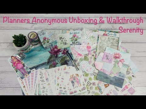 Unboxing and Walkthrough of Anonymous Planners – Serenity