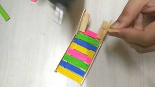 Beach Chair & Table with Popsicle Stick Step by Step Tutorial