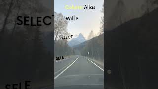 Aliases in SQL