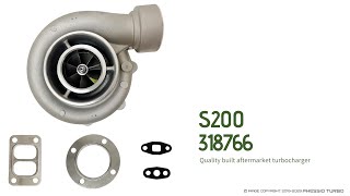 318766 S200 Turbocharger 3802189 For Deutz BF6M1013FC, Volvo-Penta TAD722VE Engine