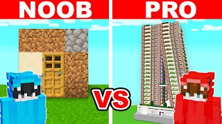 NOOB vs HACKER: Hice Trampa en un Reto de Construcción de Minecraft