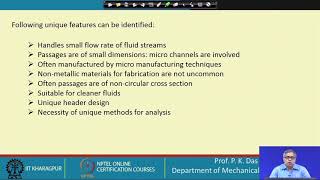 Lecture 47 : Micro Heat Exchanger Introduction