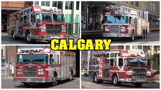 [DOWNTOWN CALGARY] - Calgary Fire Department, Police \u0026 EMS responding!