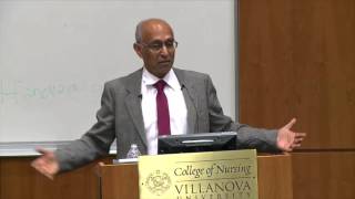 Professor Prabhu Guptara at Villanova University lecturing on "Global Transformation for India"