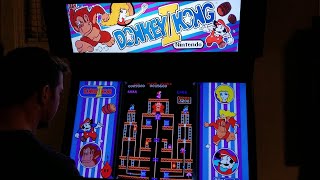 Donkey Kong II Arcade Cabinet Hack MAME Gameplay w/ Hypermarquee