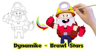 How to draw Dynamike - Brawl Stars