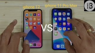 iphone 12 Vs iphone 11 Pro Max Speed Test/ Speed Test/ Bettry Drain Test- @1B Views