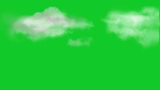 free | Moving Clouds Side Scroll Loop Green Screen