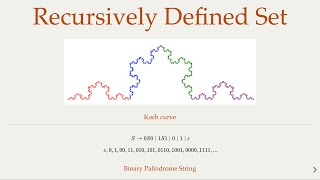 Recursively Defined Sets - An Intro