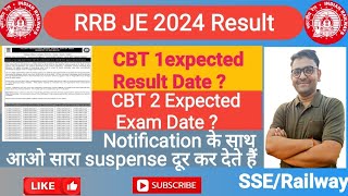 RRB JE Result date (CBT 1) \u0026 CBT 2 expected  Exam date analysis by Gautam Kr./SSE/Railway #railway