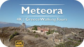 Meteora (Holy Trinity Monastery) Walking Tour | 4K Virtual Tour - Greece Walking Tours