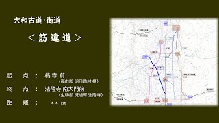 大和古道･街道 「古道 筋違道（太子道）」（明日香村 → 斑鳩町）　20231111