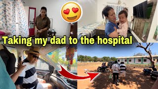 TAKING MY DAD TO THE HOSPITAL 🏥, MY YOUNGER SISTER DRIVING CAR AFTER 4 YEARS / PEMA’S CHANNEL