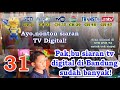 Siaran tv digital di Bandung ( 31 siaran tv, update Desember 2021 )