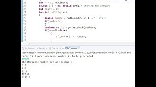 Mersenne Number | Programming in JAVA | Eclipse | Subscribe for more