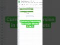 Google Sheets Currency Conversion Tutorial