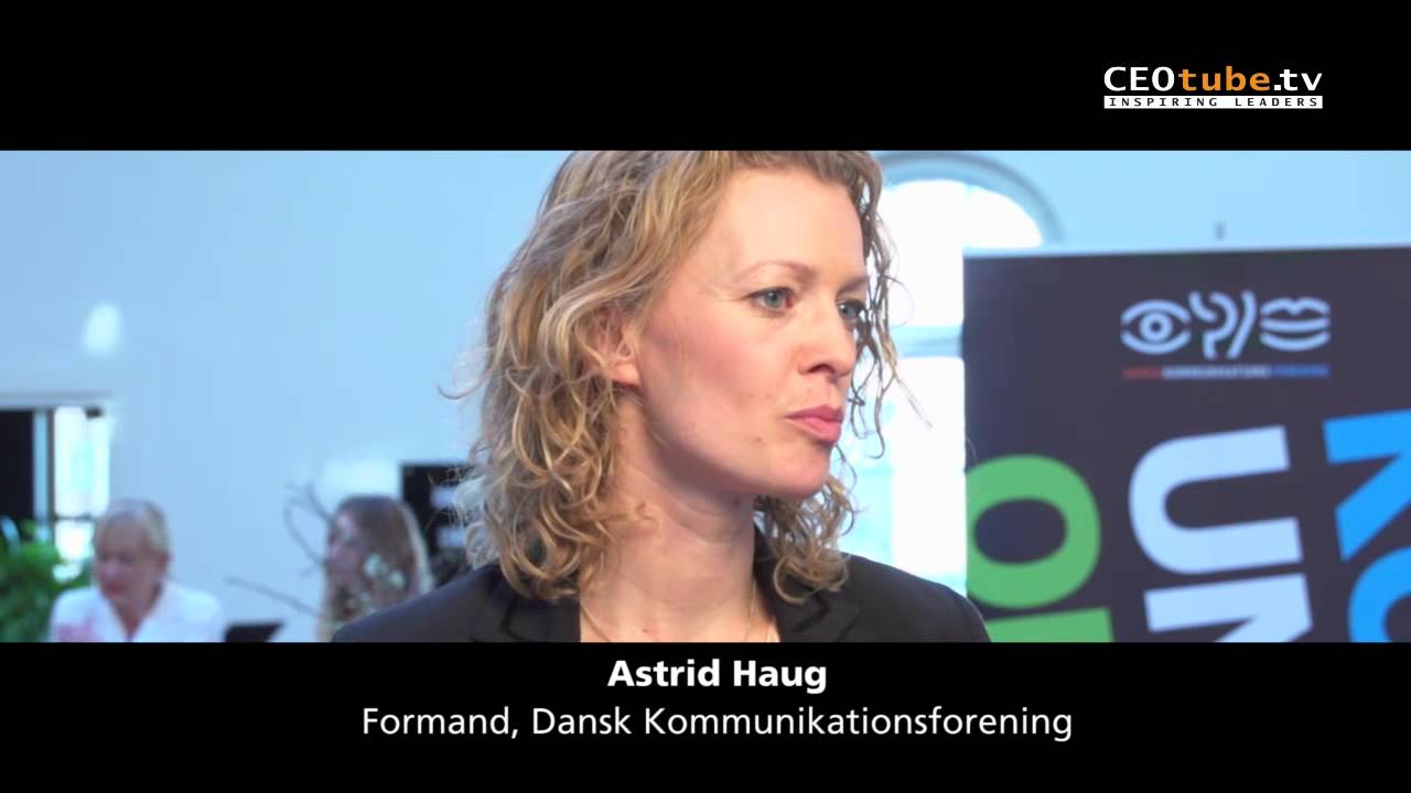 Astrid Haug - Ny Formand For Dansk Kommunikationsforening - YouTube