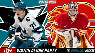 San Jose Sharks at Calgary Flames | LIVE REACTIONS \u0026 WATCH PARTY!