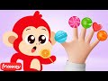 🍭 Lollipop Finger Family Chase 🍭 + MORE Kids Songs & Nursery Rhymes | Monkey Junior English for kids