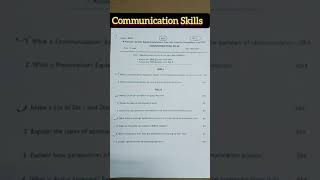 Communication Skills ❣️b pharmacy 1st semester previous year question paper (JNTUK) #shorts #short