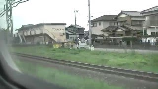 【近鉄特急】しまかぜ（名古屋・賢島）右側車窓Ⅱ‐② 近鉄四日市～伊勢市 7 Sep. 2013