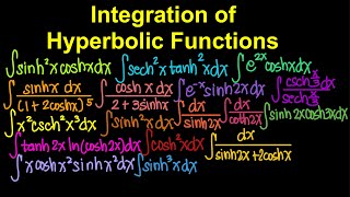 Integration of Hyperbolic Functions (Live Stream)