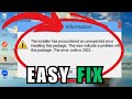 How to Fix Error Code 2503 or 2502 in Windows 10/11