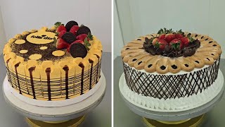 tutorial para decorado de pasteles con ganache de chocolate y dulce de leche