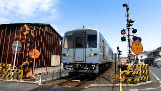 【踏切】 井原鉄道 第２井原踏切【カンカンカンカン】 // Railroad Crossing