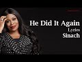 He Did It Again With Lyrics - Sinach - Gospel Songs  Lyrics
