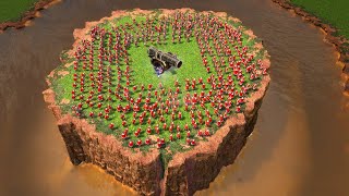 300 Abus Gunner vs 1 Great Bombard | God Level activated with 100X HP | Age of Empires 3 DE