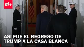 Así fue el momento exacto del regreso de Donald Trump a la Casa Blanca