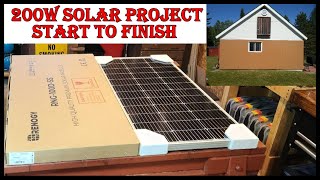 Off Grid Solar Project 200W - Part One