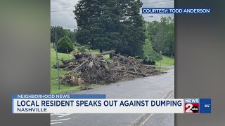 Nashville, TN resident speaks out against illegal dumping
