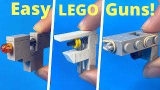 How To Make 5 Mini LEGO Guns!!