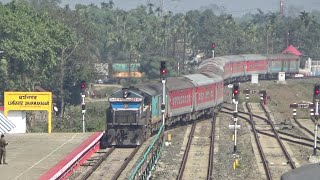 Anand Vihar - Agartala Rajdhani Express 20502 arriving at Dharmanagar